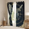 thumbnail image 3 of Erosebridal Kid Cartoon Dragon Black Out Curtains, Western Constellation Curtains Pack of 2 (42x63 Each), 3 of 6