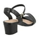 thumbnail image 3 of Zapatillas Casuales Mujer Kipon Tacón Bajo Negras negro 27, 3 of 5