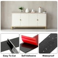 thumbnail image 3 of Moldura de Pared Uxcell, Autoadhesiva, Acabado Como un Espejo para DIY en Casa, Negro 16.4 pies x 0.98 pulgadas, 3 of 6