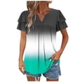 thumbnail image 2 of ATENAR T Shirts for Women Lightweight Loose Womens Shirts Summer Tee Green XL, 2 of 7