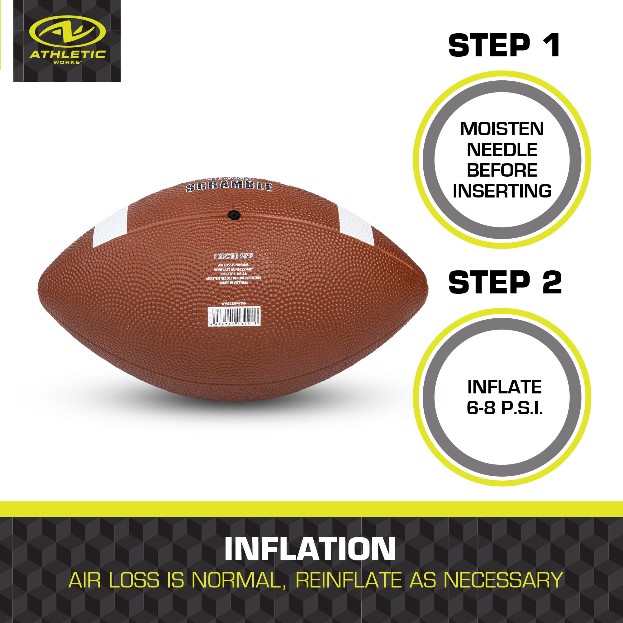 Athletic Works Scramble Series Football - Peewee for Ages 6 Years and Up