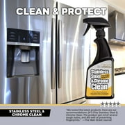 Flitz Stainless Steel Appliance Polisher & Degrease Multi-Surface Metal Cleaner, Streak-Free Shine, 16 oz