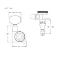 thumbnail image 3 of Tachiuwa MagiDeal 6 Pieces Guitar String Tuning Pegs,Tuner Machine Heads Knobs 6L Black, 3 of 8
