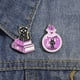 thumbnail image 3 of Broche De Esmalte De Gatos Morados Broches De Gato De Bruja Lindos Insignias De Solapa Dibujos Animados De Animales De Joyería Regalo Para Niños Amigos, 3 of 4
