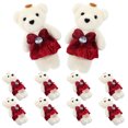 thumbnail image 4 of 10 piezas de osos de peluche para coche de boda, ramo de San Valentín, muñeco de oso., 4 of 8
