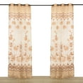 thumbnail image 2 of Window Curtain Panel Curtains Sheer Window Panels, 1 x 2.5m Voile Tulle Window Screen Floral Embroidered Bedroom Curtain Sheers Voile Window Curtains for Living Room, Bedroom, 2 of 5
