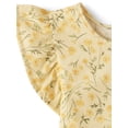 thumbnail image 4 of The Children's Place Toddler Girls Sleeveless Floral Flutter Tank Top, 4-Pack, Sizes 12M-5T, 4 of 5