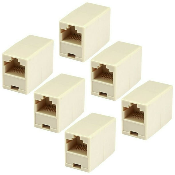 6x RJ45 Cat6 5e Straight Coupler Network Cable Joiner Adapter