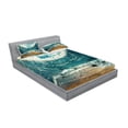 thumbnail image 2 of Ambesonne Saying Fitted Sheet & Pillow Sham Set, Valentines Day Theme, Queen, Multicolor, 2 of 2