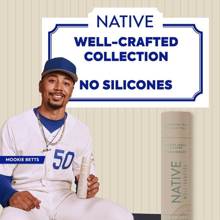 Native Aluminum Free Spray Deodorant for Men, Sunset Cedar & Suede