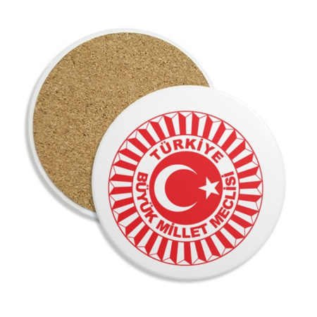 

Turkey Asia National Emblem Coaster Cup Mug Tabletop Protection Absorbent Stone