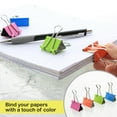 thumbnail image 3 of BAZIC Binder Clips Color Small Large Paper Clips (12/Pack), 6-Packs, 3 of 5