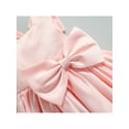 thumbnail image 6 of Seyurigaoka Kids Girls Party Gown Dress Toddler Solid Color Big Bowknot Dress, 6 of 9