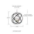 thumbnail image 3 of 4 Light Pendant In Transitional Style 0 High By 0 Wide-Brushed Nickel Finish    -Traditional Installation Capital Lighting 4234Bn, 3 of 7