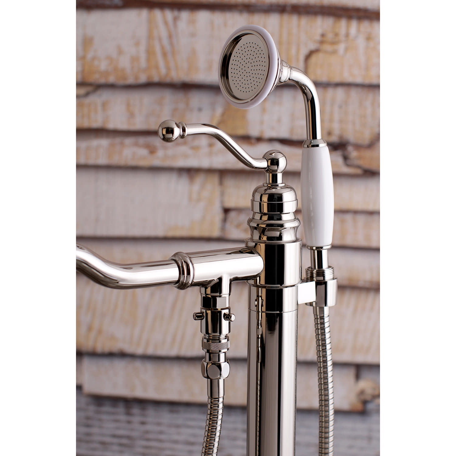 Kingston Brass Freestanding Tub Faucet, Brushed Nickel, Freestanding KS7138ABL