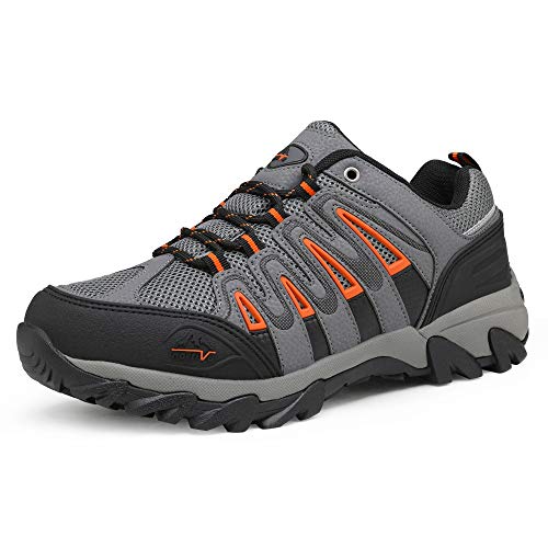 NORTIV 8 Men's Waterproof Hiking Shoes Low Top Lightweight Outdoor Trekking Camping Trail Hiking