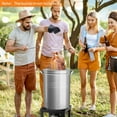 thumbnail image 7 of Zimtown 44qt Fryer Pot Turkey Pot Boil Pot Kit Stainless Steels, 7 of 7