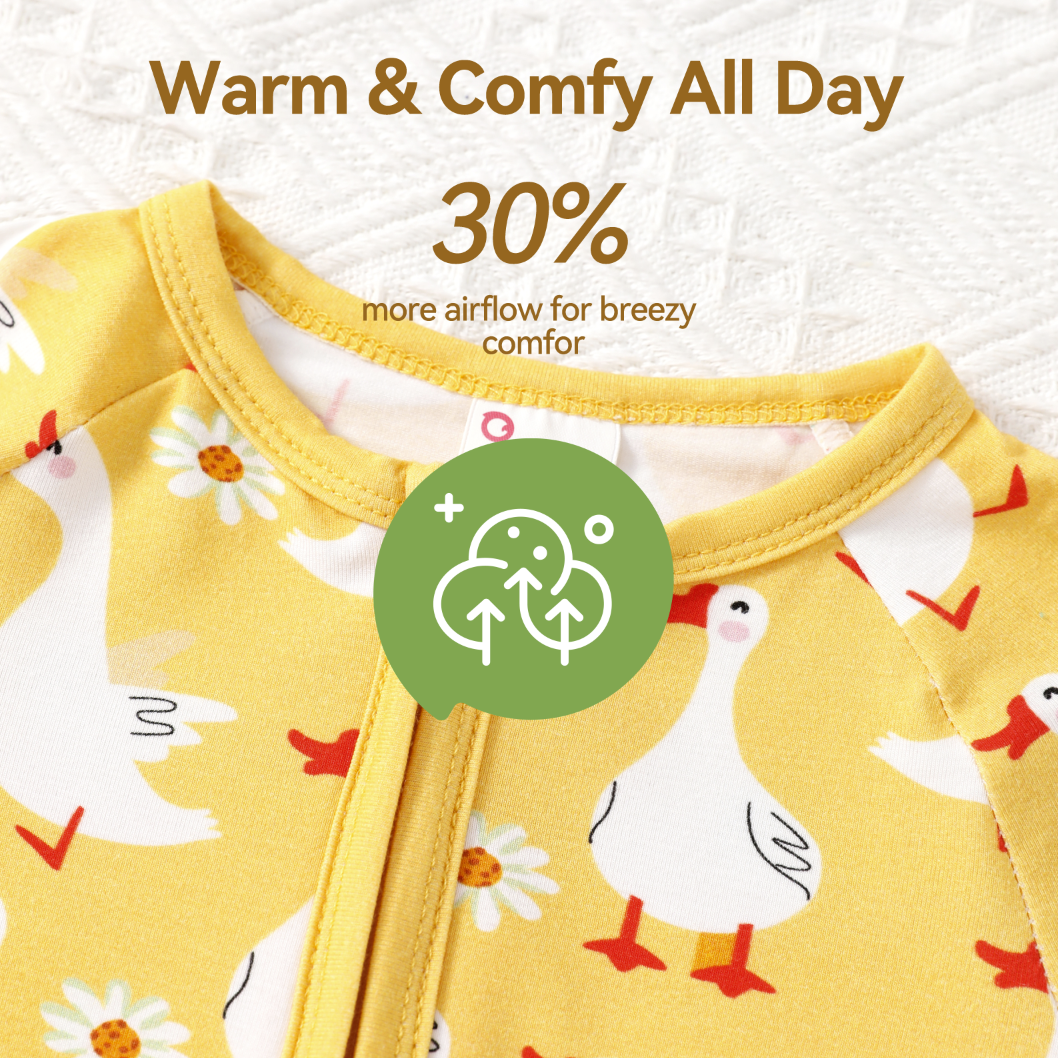 PatPat Bamboo Viscose Zip Footless Sleepwear photo 6