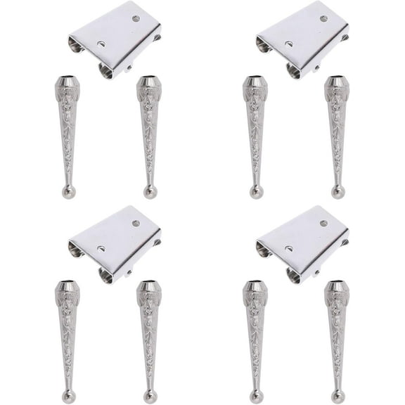 12Pcs Bolo Tie Slides Clasp Bolo Tie Findings Kit with 8Pcs Alloy Cord End and 4Pcs Iron Bolo Tie Slide Clasps for Bolo Tie Making