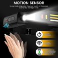 thumbnail image 4 of Rechargeable 9000 Lumen LED Headlamp, 260 Wide Beam with Motion Sensor & 10 Modes, Waterproof Flashlight, 4 of 5