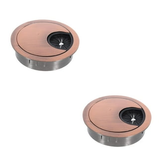 4PCS 60MM Desk Hole Cover Plastic Round Home And Office Desk Cable Grommet For PC Computer Port TV Stand Tidy Desktop And More Data Cables Cable Hole Cover Black Desk Grommet