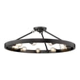thumbnail image 2 of Golden Lighting Castile 9-light Semi-Flush Mount in Matte Black, 2 of 6