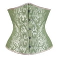 thumbnail image 2 of TEVEQ Underbust Corset Tops for Women: Adult Halloween Costumes Woman 2025 Cosplay Historical Reenactments Themed Parties Corsets Size Fashion Outfit Plus Women's Boned Shapeware Green L, 2 of 2