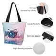 thumbnail image 6 of Fotbe Vintage Camera Splash Art Pattern Beach Tote,Shoulder Handbag,Spacious Tote Bag,Lightweight Travel Bag,Versatile Shopping Bag, 6 of 9