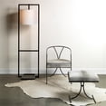 thumbnail image 5 of Jamie Young Co Kai 18" Transitional Leather & Iron Stool in Gray/Black, 5 of 9