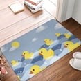 thumbnail image 4 of Goofa 16"x24" Inches ducklings swim on the sea waves Pattern Doormats for Outdoor Entrance - Non-Slip Welcome Mat, Heavy Duty Door Mats Outdoor, Spring Doormat, 4 of 7