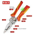 thumbnail image 4 of WHEANG 9 In1 Wire Strippers with Electricity Measurement Function Upgrade Multifunctional Wire Stripper Voltage Tester Pliers Cable Scissors for Stripping Winding Splitting One Size Silver, 4 of 9