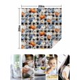thumbnail image 4 of Thanksgiving Pumpkin Cloth Napkins Set of 8 Reusable Dinner Napkins, Fall Daisy Rustic Leaves Black Plaid Cocktail Napkin Washable Table Napkins for Wedding/Holiday Party/Baby Shower 20"x20", 4 of 7