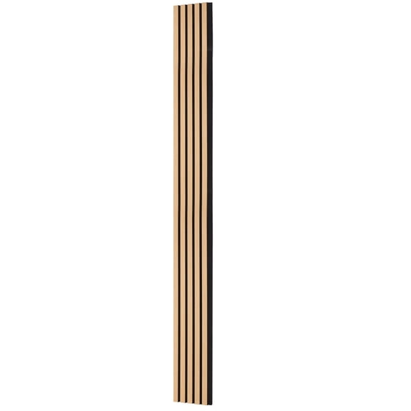 Wood Slat Acoustic Panels 7.9x94.5 Inch MDF Accent Wooden Wall Panels Modern Interior Wall Decor Faux Wood Wall Board Panels Noise Reduction Light Oak