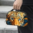 thumbnail image 2 of Leopard Tech Gear Oxford Cloth Waterproof Charger Organizer Case for Electronic Devices Storage - Hard Drive Case, Cord Organizer, Travel Cord Organizer Case - 5.9x9.44x3.14 in, 2 of 6