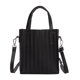 thumbnail image 2 of Bolsa Stripe Messenger PU Leather Crossbody Mujeres de hombro (Negro) Likrtyny Para Estrenar, 2 of 5