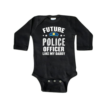 

Inktastic Future Police Officer Like My Daddy Gift Baby Boy or Baby Girl Long Sleeve Bodysuit