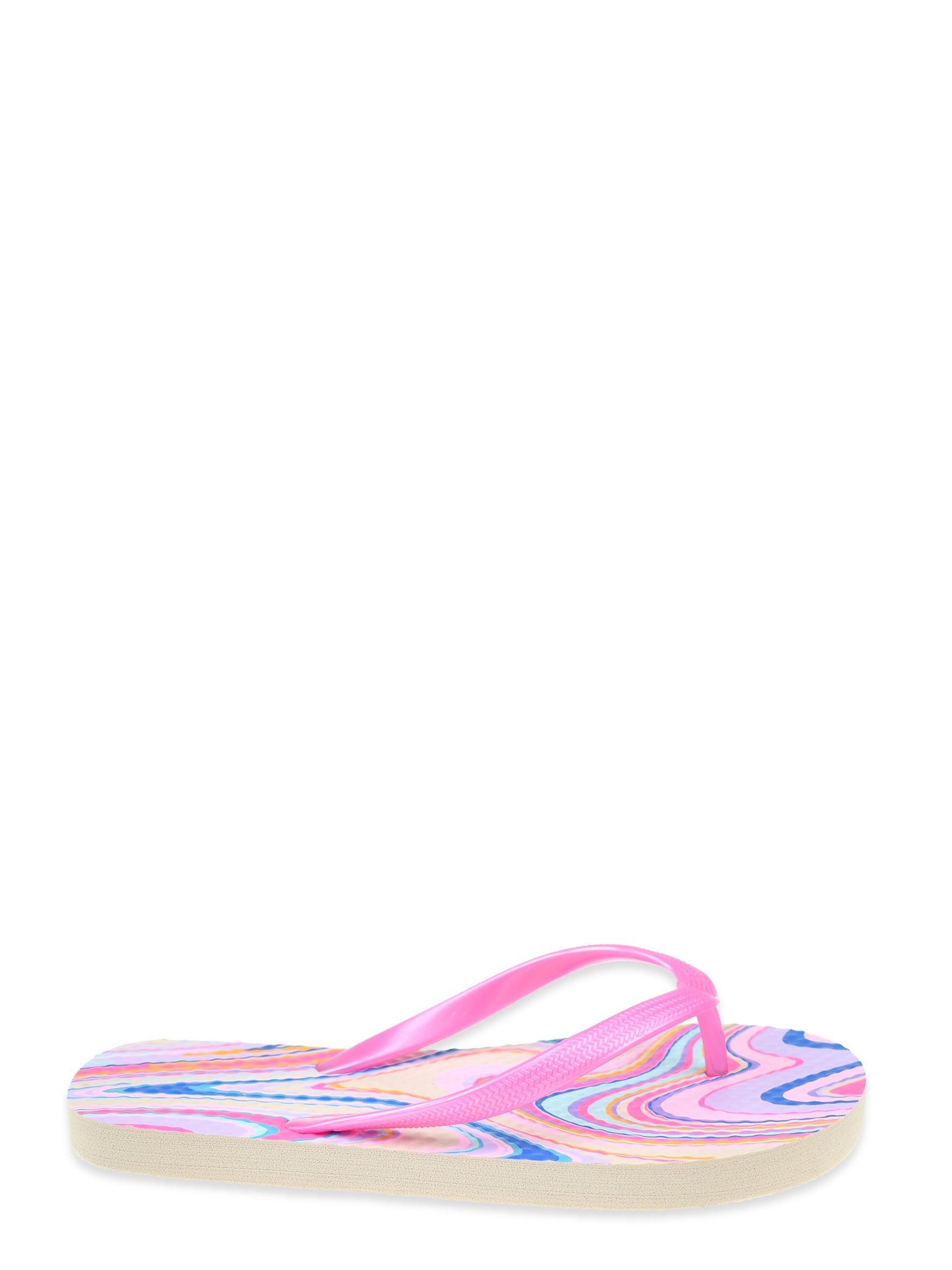 Wonder Nation Girl Printed Flip Flop Sandals