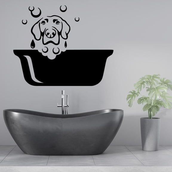 Beauty Pet dog Home Decor Vinyl Wall Stickers Rooms Decoration Wall Decal Home Decor 28x34cm