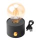 thumbnail image 3 of Lámpara de mesa de diseño vintage, lámpara de mesita de noche, luces LED para mesita de noche, lámpara pequeña antigua para decoración del hogar, luz gris oscuro, 3 of 8