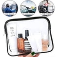 thumbnail image 5 of Bolsa de viaje para artículos de tocador de 3 uds., bolsa de maquillaje de viaje, bolsas de maquillaje transparentes con bolsas con cremallera, bolsas de cosméticos para mujer, juego de viaj, 5 of 5
