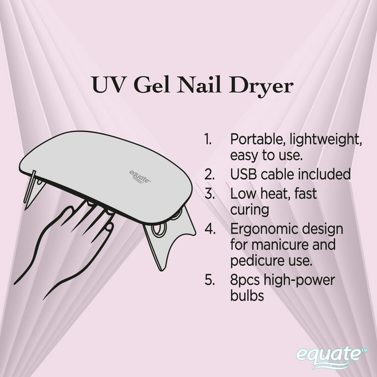 Equate Ultraviolet (UV) LED Light Gel Nail Dryer