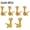Gold, variant on LOOKSEVEN 2L4R Locking Tuning Pegs Set, Threaded Shaft Small Square Head Tuners for Electric Guitar (2 Left 4 Right)-Chorme