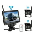 thumbnail image 2 of 7" Wireless Truck Car Monitor Video Screen Rearview 4 Rear View Camera Reversing Backup System IR Night Vision Waterproof For RV ,Clear Night Vision, 2 of 7