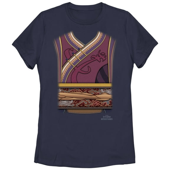 Women's Marvel Doctor Strange in the Multiverse of Madness Wong Costume  Graphic Tee Navy Blue Medium