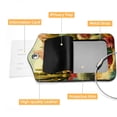 thumbnail image 4 of Square PU Leather Luggage Tags, 2 Pack, with Privacy Cover and Stainless Steel Ring - Suitable for Travel, Backpack, Handbag - Bag Tags, Handbag Tags Cactus, 4 of 7