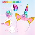 thumbnail image 4 of Diadema con forma de unicornio Little World, 14 unidades, para niñas y adultos, 4 of 7
