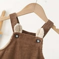 thumbnail image 5 of SUYIDA Baby Boy Girl Corduroy Overalls Suspender Pants Plain Romper Loose Jumpsuit One Piece Outfit, 5 of 6