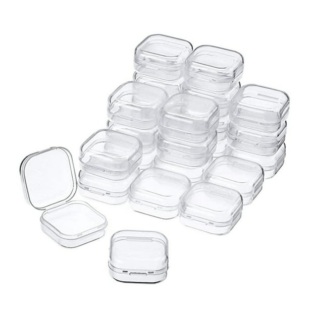 Bearachild Caja de joyería transparente de 30 piezas, surtido de pendientes, gancho para la oreja, collar, estuche de transporte, Kit surtido, Almacenamiento y organización del hogar