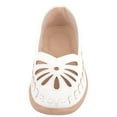 thumbnail image 2 of Womens Easy Slip On Summer Holiday Lightweight Cut Out Floral Comfort Shoes - White - US 7, 2 of 7