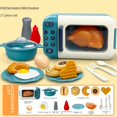thumbnail image 1 of Kids Cooking and Baking Playset Simulation Rice Cooker Microwware Gas Refrigerator Toy Pretend Play Kitchen for Boys & Girls, 1 of 6